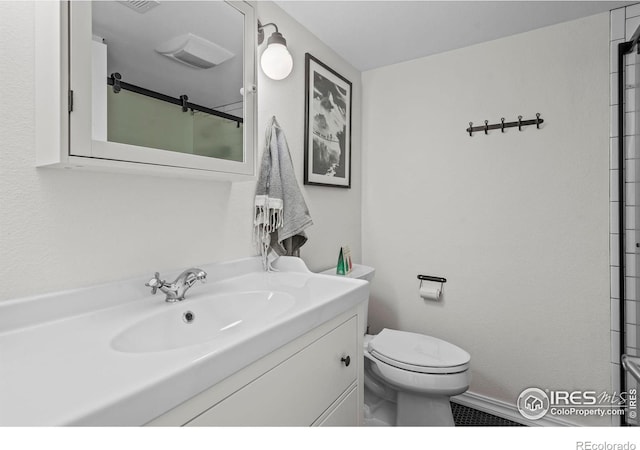 1409 Quince Ave, Boulder, CO 80304 - full bathroom with vanity, toilet, and a shower