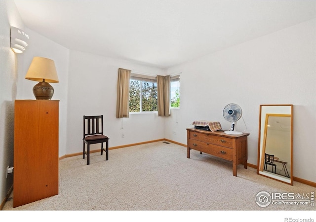 140 Camino Real Ft, Collins, CO 80524 - sitting room featuring carpet flooring and baseboards
