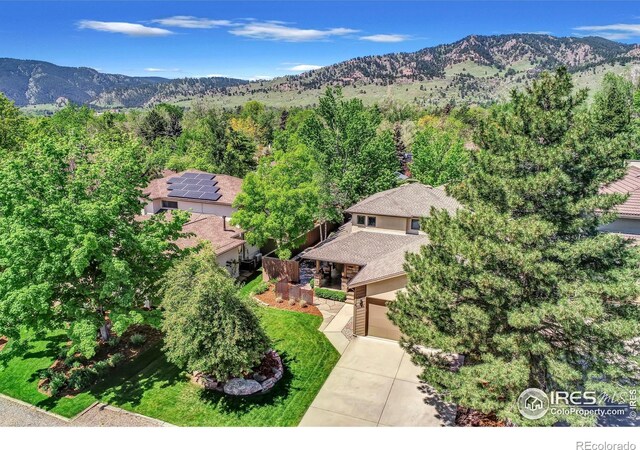 3345 15th St, Boulder, CO 80304 - view from above of property with mountains
