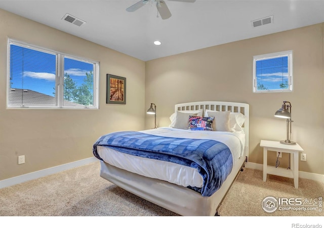 3345 15th St, Boulder, CO 80304 - carpeted bedroom with baseboards and a ceiling fan