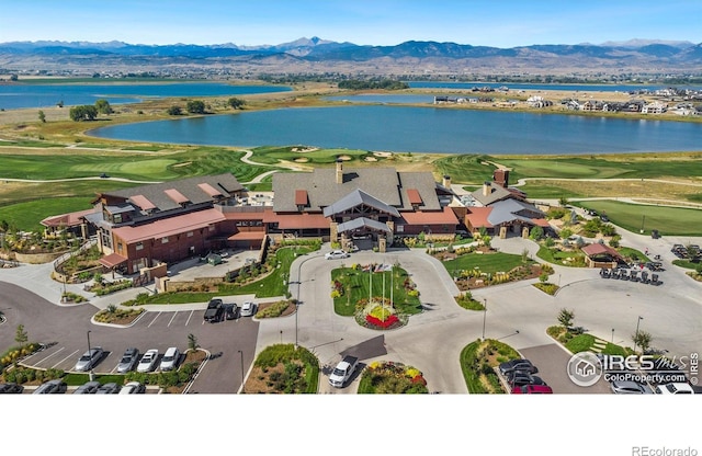 934 6th St, Berthoud, CO 80513 - aerial view of a water and mountain view and a golf club