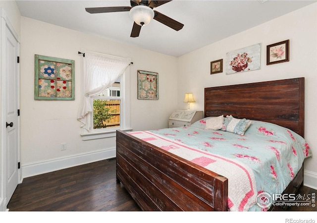 3730 Garfield Ave, Wellington, CO 80549 - bedroom featuring wood finished floors and a ceiling fan