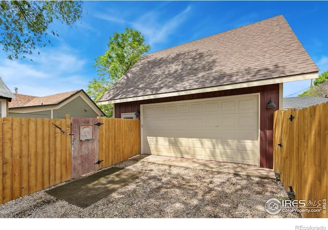 3730 Garfield Ave, Wellington, CO 80549 - garage featuring a gate