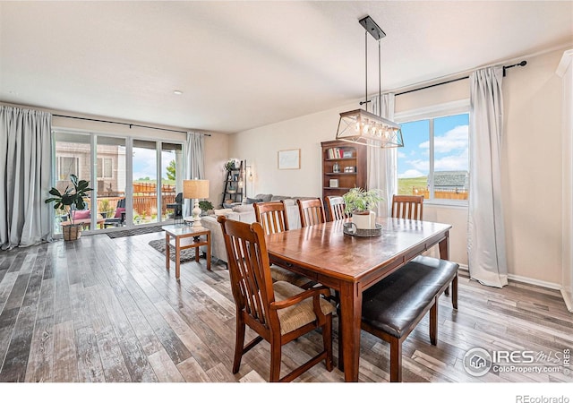 6253 Black Mesa Rd, Frederick, CO 80516 - dining space with hardwood / wood-style flooring