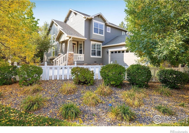 2758 Meadow Mountain Trl, Lafayette, CO 80026 - traditional-style home featuring an attached garage and roof with shingles