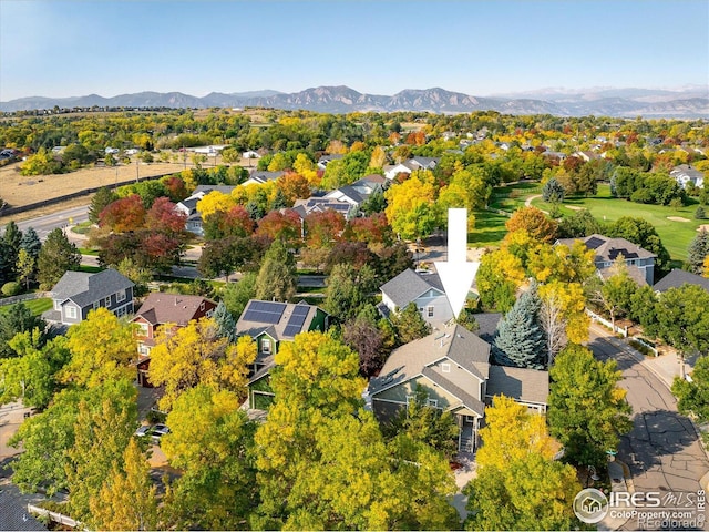 2758 Meadow Mountain Trl, Lafayette, CO 80026 - aerial perspective of suburban area with mountains