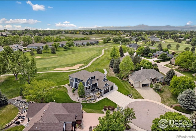 7427 Couples Ct, Fort Collins, CO 80528 - aerial perspective of suburban area with a mountainous background and a local golf course