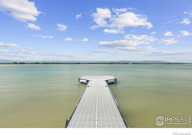 3804 Amy Pl, Loveland, CO 80538 - dock area featuring a water view