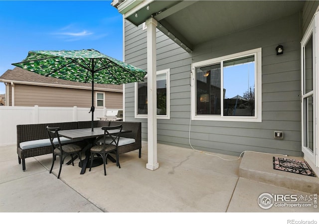 5664 Osbourne Dr, Windsor, CO 80550 - view of patio / terrace featuring outdoor dining space