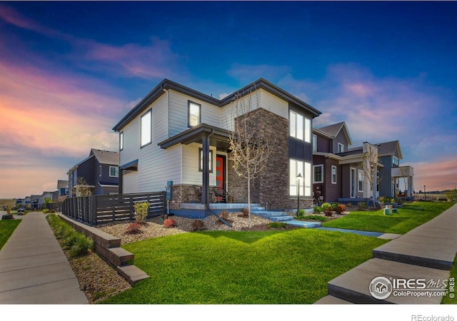 6211 Stable View St, Castle Pines, CO 80108 - contemporary home with stone siding