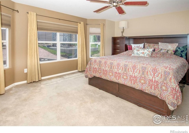 2085 Tundra Cir, Erie, CO 80516 - bedroom with carpet flooring, baseboards, and ceiling fan