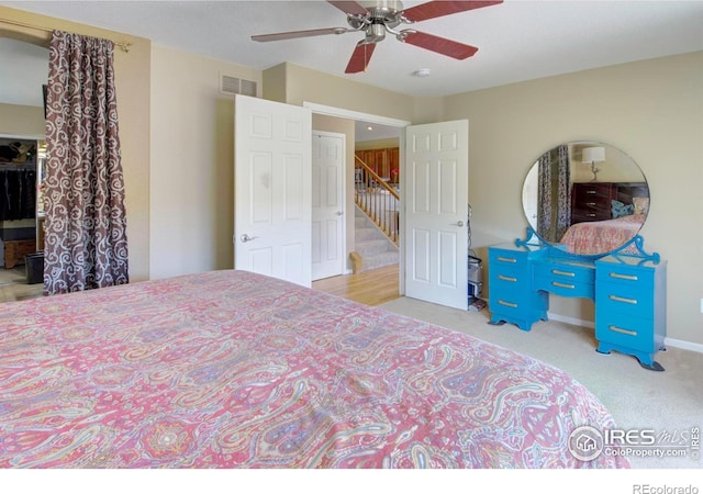 2085 Tundra Cir, Erie, CO 80516 - carpeted bedroom featuring ceiling fan