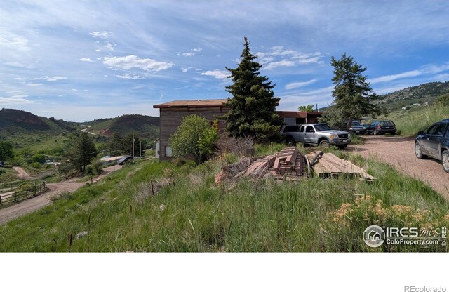4633 Canyon View Dr, Fort Collins, CO 80526 - view of yard with a mountain view
