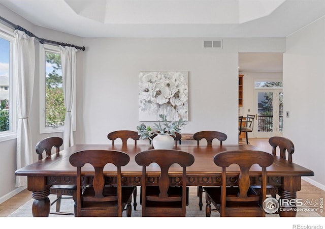 4094 Bimini Ct, Boulder, CO 80301 - dining space with baseboards and light wood-style flooring