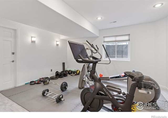 4094 Bimini Ct, Boulder, CO 80301 - workout area with baseboards and recessed lighting