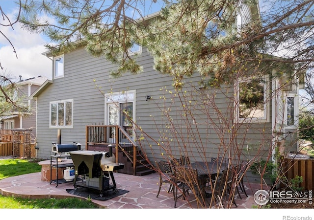 4094 Bimini Ct, Boulder, CO 80301 - rear view of property with a patio area