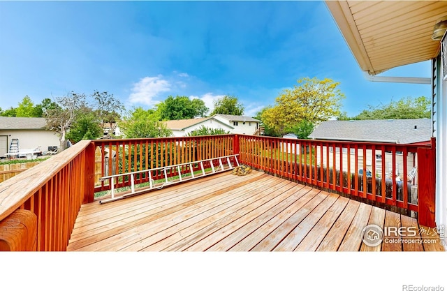 8208 Peakview Dr, Fort Collins, CO 80528 - view of wooden deck