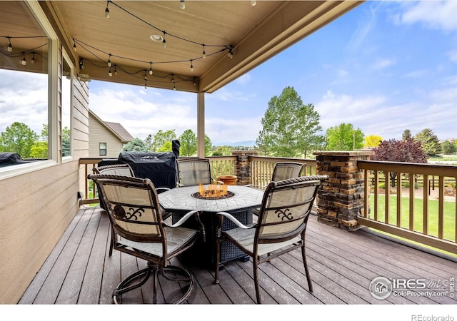 873 Signal Ct, Timnath, CO 80547 - deck with outdoor dining area