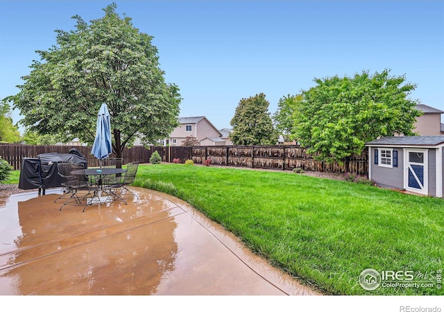 405 Timber Ridge Parkway, Severance, CO 80550 - view of yard with a patio area