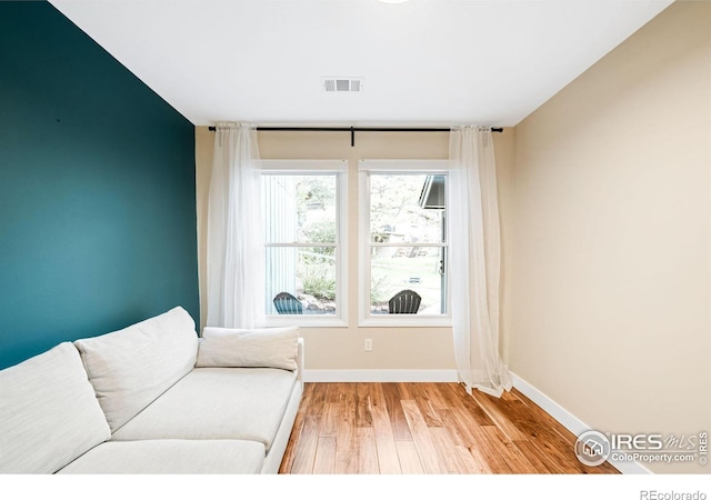 93 Benthaven Pl, Boulder, CO 80305 - sitting room featuring baseboards and light wood-style floors