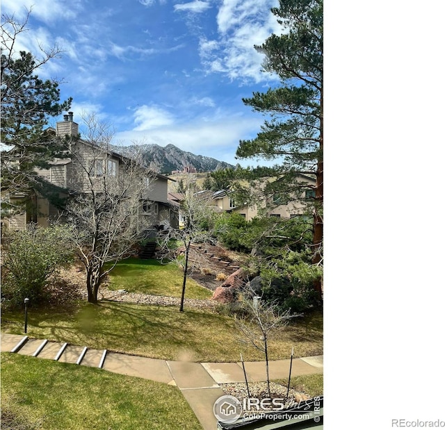 93 Benthaven Pl, Boulder, CO 80305 - view of grassy yard featuring a mountain view