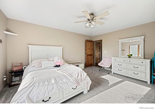 33820 County Road 47, Greeley, CO 80631 - carpeted bedroom with a ceiling fan