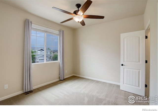 6356 Twilight Ave, Firestone, CO 80504 - carpeted empty room featuring ceiling fan and baseboards
