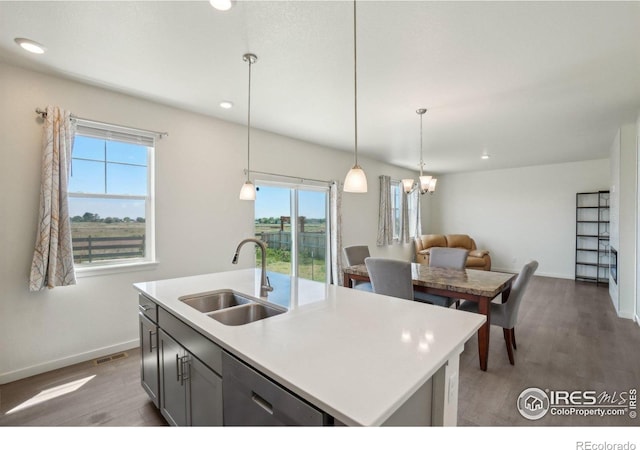 1800 Vantage Pkwy, Berthoud, CO 80513 - kitchen with a sink, dishwasher, healthy amount of natural light, baseboards, and recessed lighting