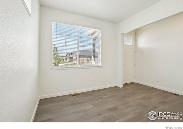 1800 Vantage Pkwy, Berthoud, CO 80513 - spare room featuring wood finished floors and baseboards