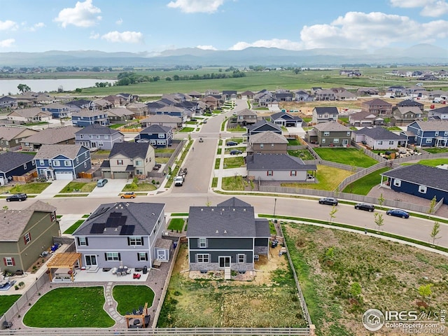 1800 Vantage Pkwy, Berthoud, CO 80513 - aerial view of residential area featuring a water and mountain view