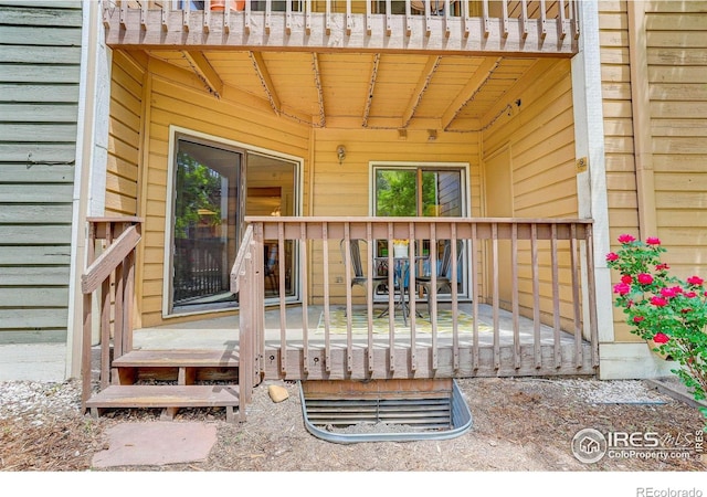 2800 Sundown Ln Unit 109, Boulder, CO 80303 - entrance to property with a wooden deck