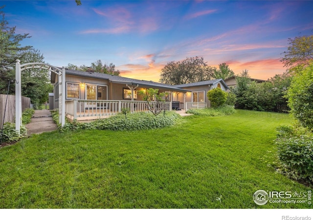 1400 38th Ave, Greeley, CO 80634 - view of yard at dusk