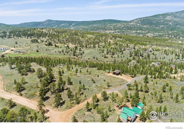 251 Huron Rd, Red Feather Lakes, CO 80545 - aerial view of property's location with mountains and rural landscape