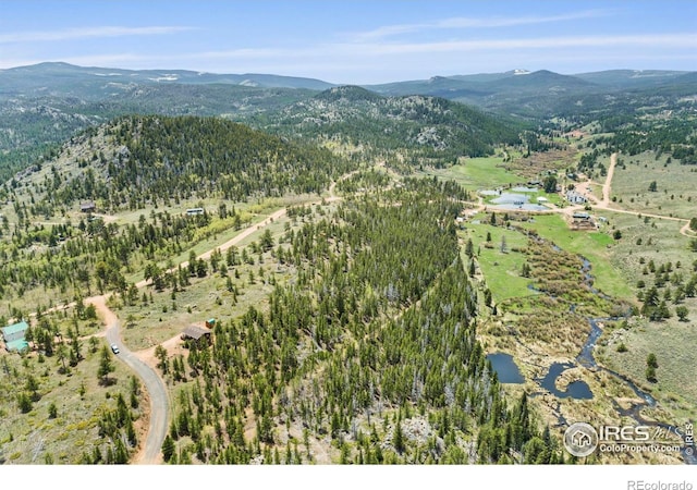 251 Huron Rd, Red Feather Lakes, CO 80545 - aerial view of property's location featuring a mountainous background