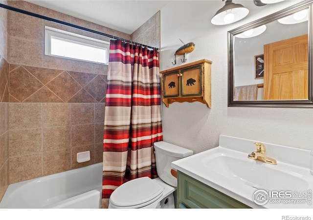 251 Huron Rd, Red Feather Lakes, CO 80545 - bathroom with toilet, vanity, and shower / bath combo
