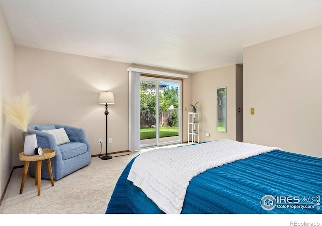 3301 Downing Ct, Fort Collins, CO 80526 - bedroom featuring access to exterior, carpet, and baseboards