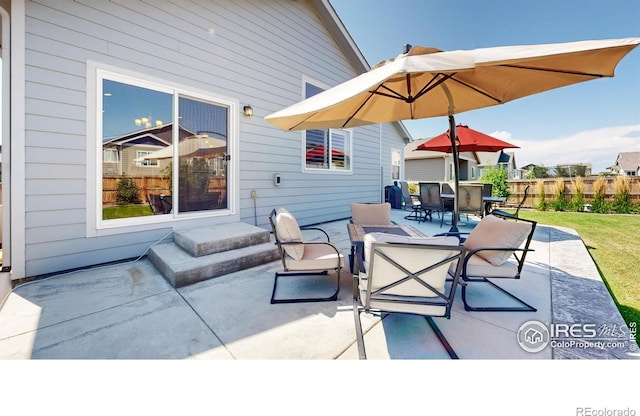 1384 Copeland Falls Rd, Severance, CO 80550 - view of patio featuring outdoor dining area