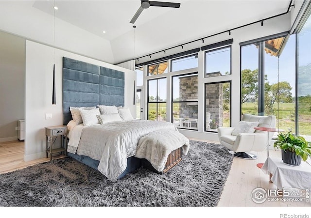 1563 Spring Creek Xing, Lafayette, CO 80026 - bedroom featuring wood finished floors, baseboards, and a ceiling fan