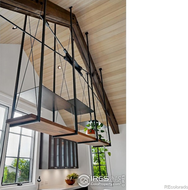 2100 Kohler Dr, Boulder, CO 80305 - stairs featuring wooden ceiling