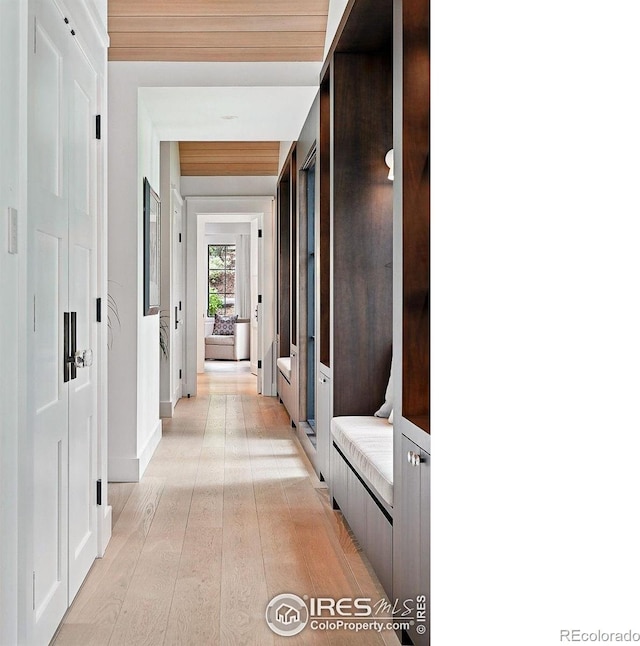 2100 Kohler Dr, Boulder, CO 80305 - hallway with light wood-type flooring