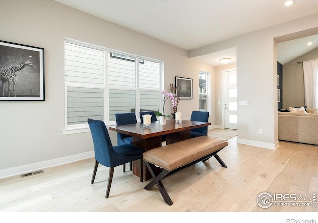 730 Promenade Dr, Superior, CO 80027 - dining area with light wood-type flooring, baseboards, and recessed lighting