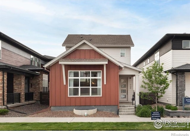730 Promenade Dr, Superior, CO 80027 - view of front of home with board and batten siding and roof with shingles