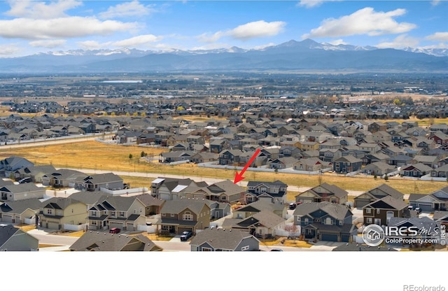 5532 Maidenhead Dr, Windsor, CO 80550 - aerial perspective of suburban area featuring a mountainous background