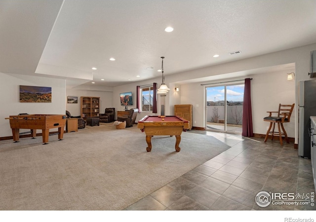 5532 Maidenhead Dr, Windsor, CO 80550 - playroom featuring billiards table, recessed lighting, and baseboards