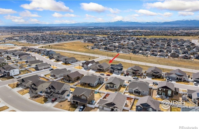 5532 Maidenhead Dr, Windsor, CO 80550 - aerial view of residential area with a mountainous background