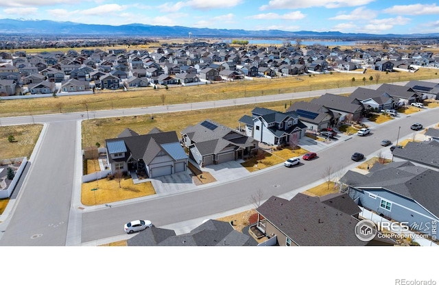 5532 Maidenhead Dr, Windsor, CO 80550 - aerial view of residential area featuring mountains