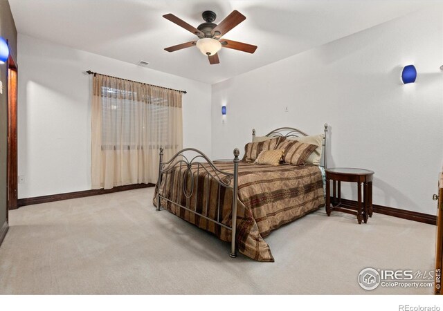 2549 Cowley Dr, Lafayette, CO 80026 - bedroom featuring carpet floors, baseboards, and a ceiling fan