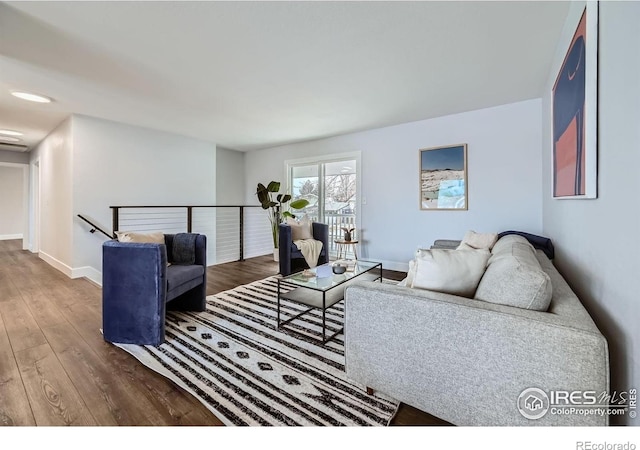 1714 Zeus Dr, Lafayette, CO 80026 - living room featuring wood finished floors and baseboards