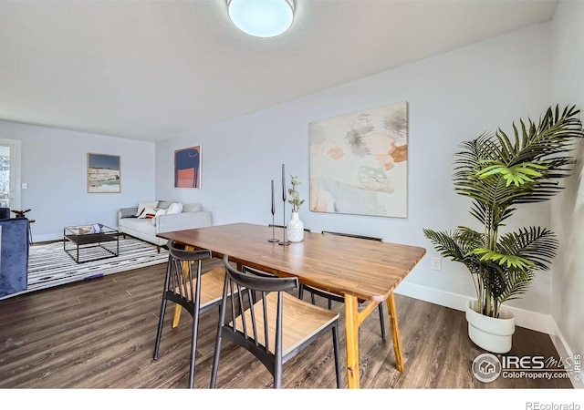 1714 Zeus Dr, Lafayette, CO 80026 - dining room featuring wood finished floors and baseboards