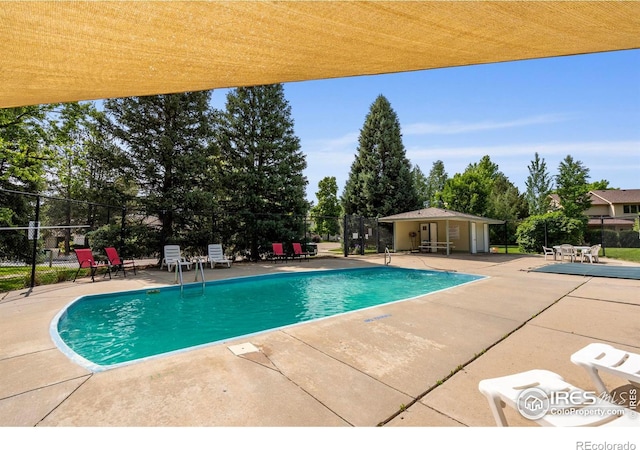 2409 Flora Dr, Loveland, CO 80537 - community pool featuring a patio